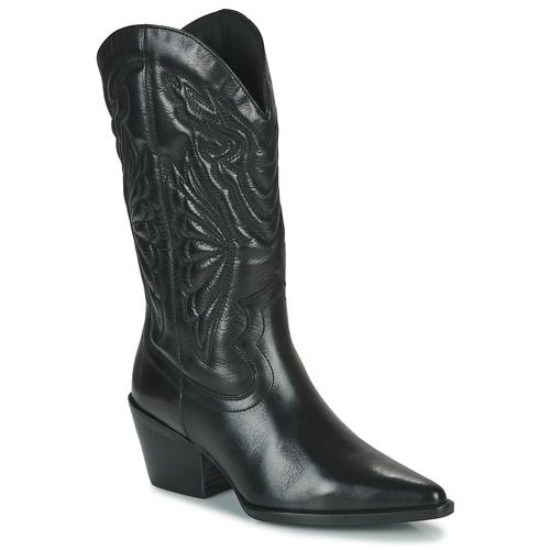 Stivali Donna Bronx JUKESON Nero in pelle, eleganti e alla moda, ideali per ogni occasione. Design moderno con tacco comodo, perfetti per l'inverno. Acquista ora e completa il tuo look con stile.