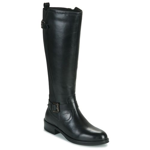 Stivali Donna Ravel MAY Nero: eleganti stivali neri in pelle, ideali per ogni occasione. Design moderno con tacco, perfetti per completare il tuo look. Scarpe di qualità per donne stilose in cerca di comfort e tendenza.