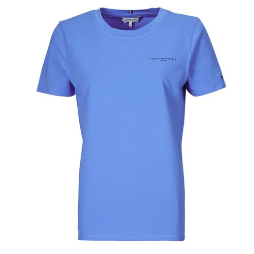 T-shirt Tommy Hilfiger 1985 REG MINI CORP LOGOC-NK SS Blu maniche corte per donna, elegante e casual, ideale per ogni occasione. Realizzata con materiali di alta qualità, questa t-shirt è perfetta per un look alla moda e confortevole. Un must-have nel guardaroba femminile per la primavera e l'estate. Acquista ora la T-shirt Tommy Hilfiger e completa il tuo stile!
