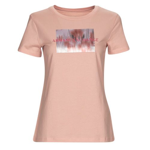 T-shirt Armani Exchange 3RYTEL Rosa per Donna, maniche corte, design alla moda, tessuto leggero, ideale per outfit casual e occasioni estive. Acquista ora la tua T-shirt elegante per esprimere il tuo stile unico.