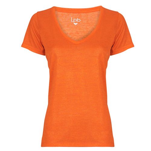 T-shirt Les Petites Bombes BRUNIDLE Arancio maniche corte per donna, elegante e alla moda. Realizzata in tessuto leggero, ideale per la stagione estiva. Perfetta per outfit casual o per occasioni informali, questa t-shirt valorizza il comfort e lo stile. Scopri il modello BRUNIDLE in arancio per un look vivace e trendy. Acquista ora e arricchisci il tuo guardaroba!