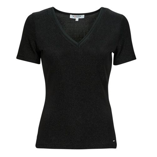 T-shirt Morgan DIWI Nero maniche corte per donna, elegante e versatile, ideale per ogni occasione. Realizzata con materiali di alta qualità, questa t-shirt offre comfort e stile. Perfetta da abbinare a jeans o gonne, un must-have per ogni guardaroba femminile. Disponibile in taglie diverse. Acquista ora per un look alla moda!