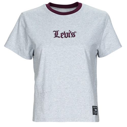 T-shirt Levis GRAPHIC CLASSIC TEE Grigio per donna, maniche corte, con un design moderno e irresistibile. Perfetta per outfit casual e alla moda, ideale per ogni stagione. Disponibile in taglie varie, questa T-shirt rappresenta qualità e stile distintivo. Acquista ora per un look unico e contemporaneo!