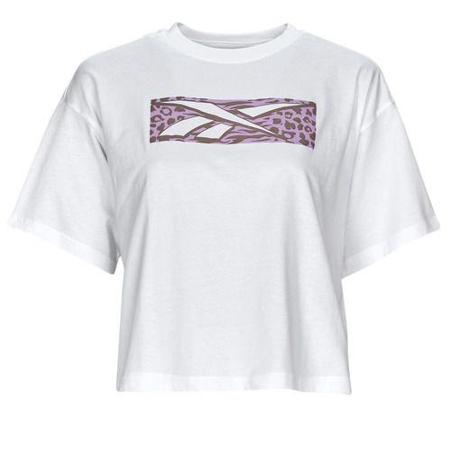 T-shirt Reebok Classic Graphic Tee - Modern Safari Bianco, maniche corte per donna, dallo stile moderno e versatile. Design unico con grafiche ispirate alla natura, perfetta per un look casual e alla moda. Acquista ora per aggiungere un tocco di originalità al tuo guardaroba!