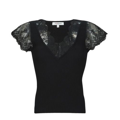 T-shirt Morgan MHE Nero maniche corte per donna, elegante e alla moda, ideale per outfit casual e divertenti. Realizzata in tessuto di alta qualità, perfetta per ogni stagione. Ottima scelta per chi cerca comfort e stile. Acquista la tua T-shirt Morgan MHE Nero e completa il tuo guardaroba con un tocco di raffinatezza.