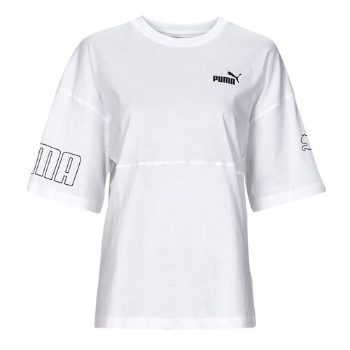 T-shirt Puma POWER COLORBLOCK Bianco maniche corte Donna, design moderno e vivace, ideale per un look sportivo e casual. Comoda e versatile, perfetta per ogni stagione e occasione. Disponibile in diverse taglie, realizzata con materiali di alta qualità per garantire comfort e durata. Acquista ora la tua T-shirt Puma POWER COLORBLOCK e aggiungi un tocco di stile al tuo guardaroba!