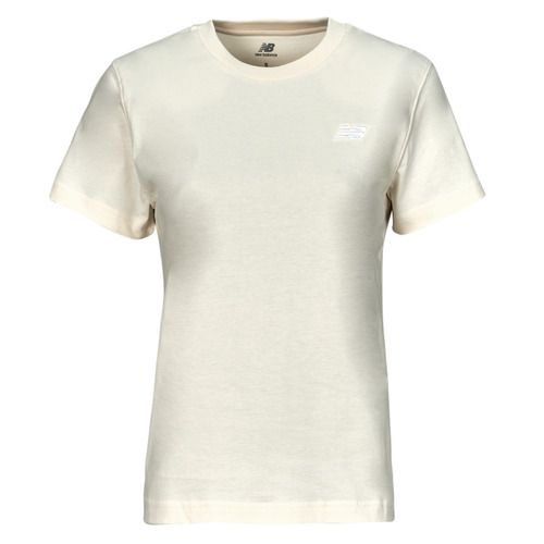 T-shirt beige New Balance SMALL LOGO T-SHIRT per donna, maniche corte, stile casual e moderno, ideale per ogni occasione. Perfetta per completare il tuo look estivo, realizzata con materiali di alta qualità per comfort e durata. Scopri la tendenza delle T-shirt New Balance, un must-have nel tuo guardaroba.