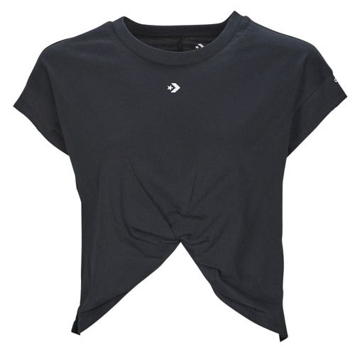 T-shirt Converse STAR CHEVRON TWIST Nero maniche corte per donna, elegante e alla moda, ideale per ogni occasione casual. Design contemporaneo con logo distintivo, perfetta da abbinare a jeans o shorts per un look trendy. Disponibile in diverse taglie per soddisfare tutte le esigenze di stile. Perfetta per completare il tuo guardaroba estivo.