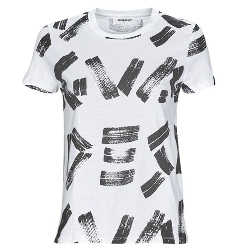 T-shirt Desigual TS_GLASGOW Bianco maniche corte Donna, in cotone morbido e traspirante, design elegante e alla moda, ideale per outfit casual e trendy. Disponibile in diverse taglie, perfetta per la primavera e l'estate. Scopri il comfort unico di questa T-shirt per un look chic e informale.
