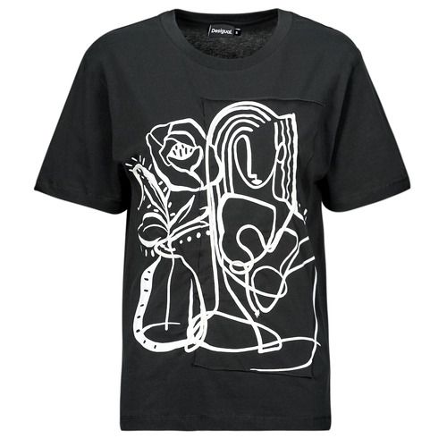 T-shirt Desigual TS_TRISTAN Nero maniche corte per donna, modello elegante e moderno, ideale per ogni occasione. Realizzata con materiali di alta qualità, offre comfort e stile. Perfetta per completare il tuo look estivo. Acquista ora per aggiungere un tocco di classe al tuo guardaroba!