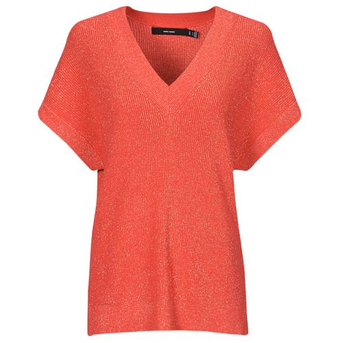 T-shirt Vero Moda VMNEWLEXSUN rossa maniche corte per donna, ideale per look casual e alla moda. Realizzata in cotone di alta qualità, questa t-shirt offre comfort e stile. Perfetta per abbinamenti estivi e occasioni informali, è un must-have nel guardaroba femminile. Compra ora e completa il tuo outfit con la T-shirt Vero Moda VMNEWLEXSUN!