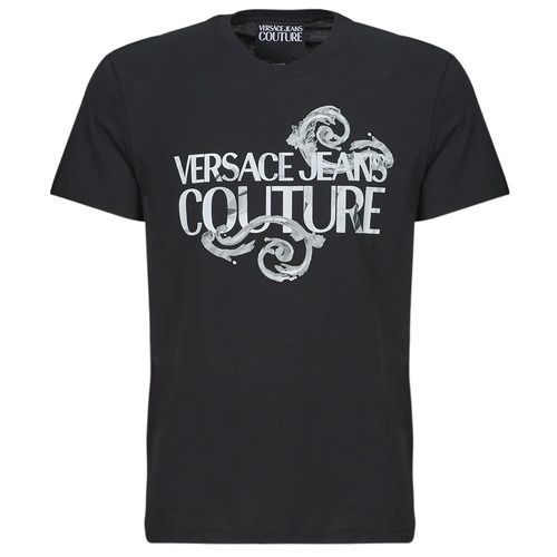 T-shirt maniche corte uomo Versace Jeans Couture 76GAHG00 in nero, elegante e alla moda, perfetta per un look casual-chic. Realizzata con materiali di alta qualità, questa t-shirt è ideale per ogni occasione. Scopri il comfort e lo stile distintivo di Versace Jeans Couture, un must-have nel tuo guardaroba.