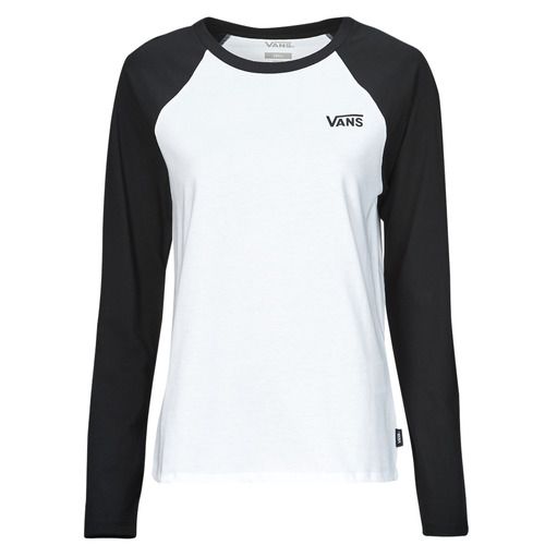 T-Shirt a maniche lunghe Vans FLYING V EVERYDAY RAGLAN in bianco per donna, ideale per un look casual e alla moda. Realizzata in morbido cotone, questa maglietta offre comfort e stile, perfetta per ogni occasione. Scegli il design raffinato e versatile di Vans per il tuo guardaroba. Acquista ora!