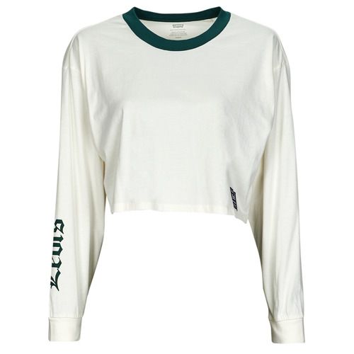 T-shirt manica lunga donna Levis GRAPHIC LS CROP REESE in bianco, modello trendy e moderno, ideale per outfit casual e quotidiani. Stile streetwear con grafica distintiva, perfetta per abbinamenti versatili. Acquista ora per un look fresco e contemporaneo!