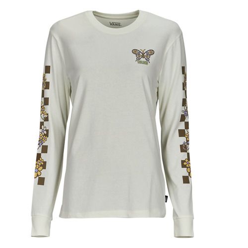 T-shirt manica lunga donna Vans TRIPPY FLORAL LS BFF Bianco, caratterizzata da un design floreale unico, perfetta per un look casual e trendy. Realizzata in tessuto di alta qualità per massimo comfort, ideale per la primavera e l’autunno. Aggiungi un tocco di stile al tuo guardaroba con questa t-shirt versatile e alla moda.