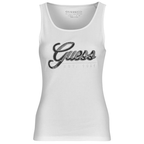 Top    TANK GUESS SCRIPT TOP  Bianco