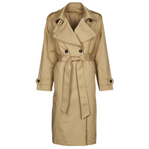 Trench Donna Beige Betty London ELDORADO, elegante e alla moda, ideale per ogni occasione. Realizzato in materiale di alta qualità, questo trench offre comfort e stile per la stagione primaverile ed autunnale. Perfetto da abbinare a outfit casual o formali, è un must-have nel guardaroba femminile. Scopri il tuo nuovo look con il trench ELDORADO di Betty London.