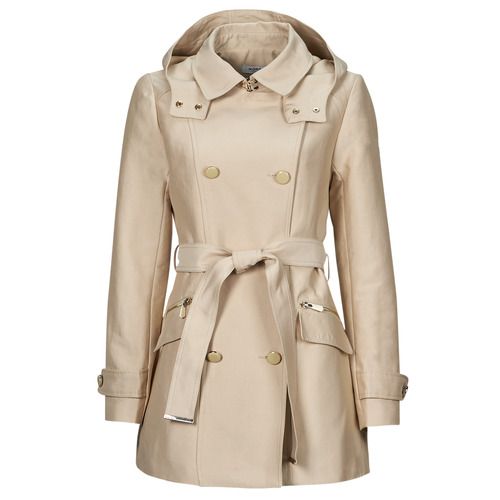 Trench Donna Morgan GLADIA Beige elegante e alla moda, realizzato in tessuto di alta qualità. Perfetto per outfit primaverili e autunnali, ideale da abbinare a stivali o scarpe casual. Aggiungi un tocco di classe al tuo guardaroba con il trench GLADIA Beige, un must-have per ogni donna.