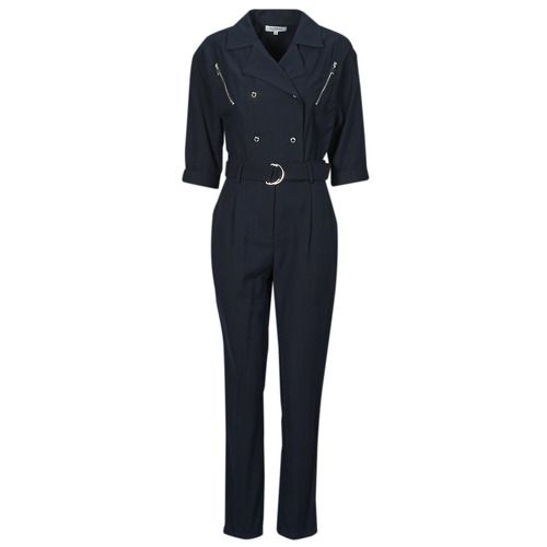 Tuta/Jumpsuit Donna Morgan PLOUM Marine in morbido tessuto blu, con scollo a V e maniche corte, perfetta per outfit eleganti e casual. Ideale per la primavera e l'estate, versatile per occasioni speciali e look quotidiani. Scegli Morgan PLOUM per un tocco di stile e comfort.