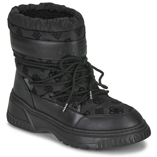 Scarpe da neve Donna Guess DRERA Nero, eleganti e impermeabili, ideali per affrontare l'inverno con stile. Realizzate con materiali di alta qualità, queste scarpe offrono comfort e calore, perfette per la stagione fredda. Design moderno e trendy, perfette per ogni occasione. Acquista ora le Guess DRERA Nero e affronta il freddo con classe!