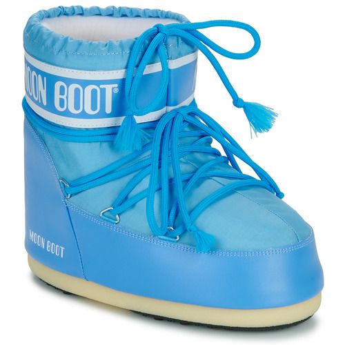 Scarpe da neve Donna Moon Boot MB ICON LOW NYLON Blu, eleganti e funzionali, perfette per affrontare l'inverno con stile. Realizzate in nylon resistente, offrono comfort e calore. Ideali per escursioni sulla neve o per le giornate in città.