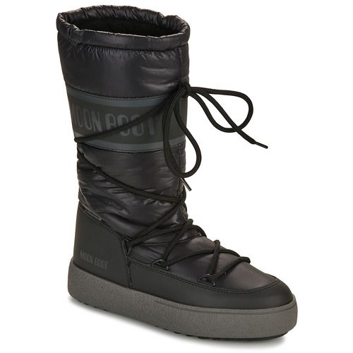 Scarpe da neve Donna Moon Boot MB LTRACK HIGH NYLON WP Nero, ideali per affrontare invernate rigide con stile e comfort. Design elegante e materiali di alta qualità per garantire calore e impermeabilità. Perfette per attività outdoor e passeggiate sulla neve. Disponibili ora per un inverno alla moda e protetto.