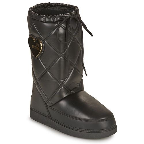 Stivali da neve Love Moschino SKI BOOT in color nero per donna, realizzati con materiali di alta qualità per garantire comfort e calore. Ideali per la montagna e le attività invernali, questi stivali combinano stile e funzionalità. Perfetti per un look elegante anche sulla neve, essenziali per l'inverno.
