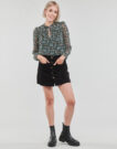 jupes courtes Only Jupe courte noire pour femme ONLAMAZING HW CORD SKIRT PNT - 2