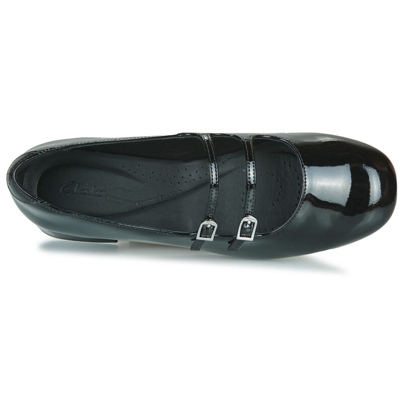 Clarks DAISS 30 SHINE Schwarz - Ballerinas Damen - 6
