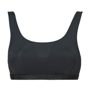 Brassiere  Emporio Armani  ALL OVER LOGO MESH BRALETTE  Nero -  Brassiere Donna