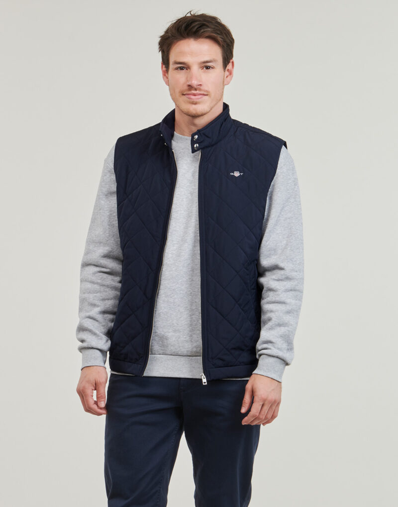 Piumino Gant QUILTED WINDCHEATER VEST Blu Piumini Uomo - 2
