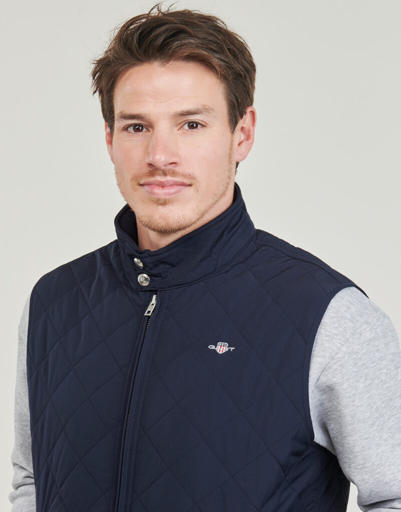 Piumino Gant QUILTED WINDCHEATER VEST Blu Piumini Uomo - 5