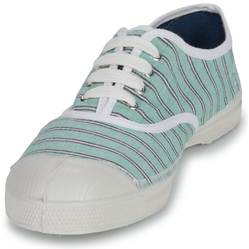 Bensimon RAYURES Green Low Top Sneakers Women - 3