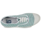 Bensimon RAYURES Green Low Top Sneakers Women - 6