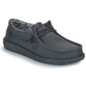 HEYDUDE  Wally Canvas  Nero -  Slip on Uomo
