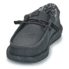HEYDUDE Wally Canvas Nero - Slip on Uomo - 3