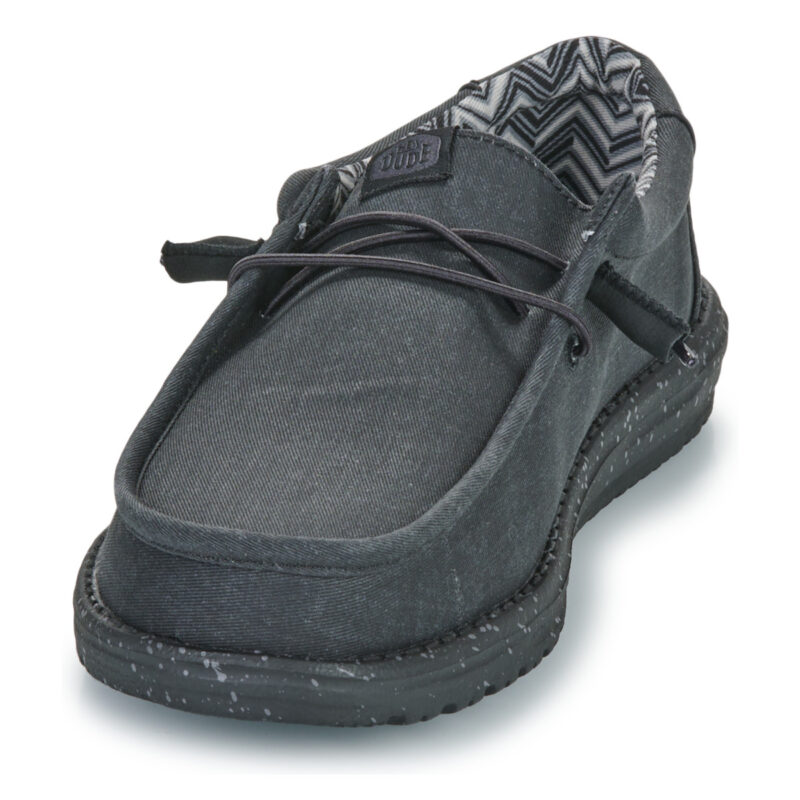 HEYDUDE Wally Canvas Nero - Slip on Uomo - 3