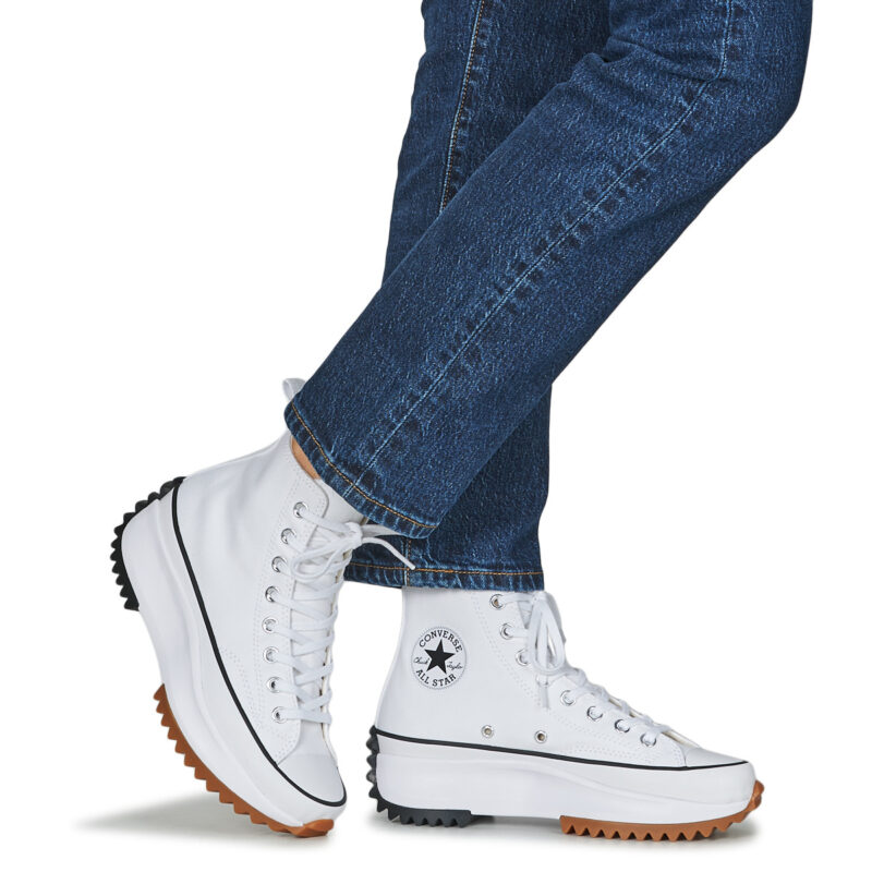 Converse RUN STAR HIKE Bianco Sneakers alte Donna - 8