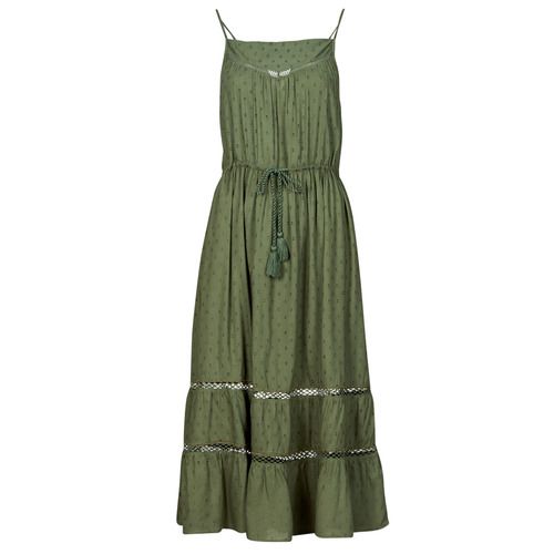 Abito lungo donna Deeluxe ANABELLA in colore kaki, ideale per occasioni estive e serate eleganti. Realizzato in tessuto leggero e morbido, questo abito valorizza la silhouette femminile e offre massimo comfort. Perfetto da abbinare a sandali o tacchi per un look sofisticato. Scopri la moda femminile con l'abito lungo Deeluxe ANABELLA, un must-have per il tuo guardaroba.