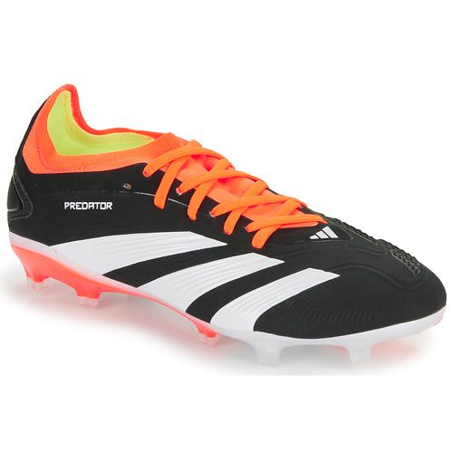 Scarpa da calcio adidas PREDATOR PRO FG nera per donna, ideale per prestazioni eccezionali sul campo. Design elegante e funzionale, offre grip ottimale e comfort durante il gioco. Perfetta per calciatrici che cercano qualità e stile. Acquista ora le adidas PREDATOR PRO FG per un'esperienza di gioco senza pari!