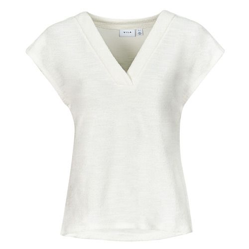 Camicetta Donna Vila VIAMY Bianco elegante e versatile, ideale per ogni occasione. Realizzata in tessuto leggero, perfetta per la stagione primaverile ed estiva. Design alla moda con dettagli raffinati che offrono comfort e stile. Acquista ora la tua camicetta Vila VIAMY per un look chic e trendy.