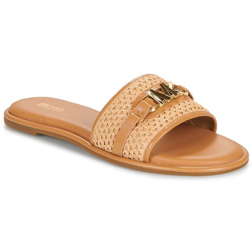 Ciabatta Donna MICHAEL Michael Kors EMBER SLIDE in marrone, elegante e comoda, perfetta per l'estate. Scarpe di alta qualità, stile raffinato, ideali per outfit casual e occasioni speciali. Aggiungi un tocco di lusso al tuo look con queste ciabatte versatili.