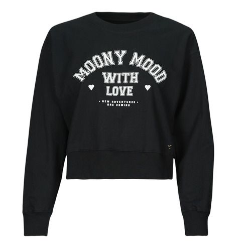 Felpa donna Moony Mood LAURA in nero, realizzata in tessuto morbido e confortevole, ideale per un look casual e chic. Perfetta per l’uso quotidiano, questa felpa è un must-have nel guardaroba femminile. Scopri il tuo stile con la felpa LAURA di Moony Mood, perfetta per abbinamenti eleganti e informali.