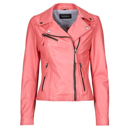 Giacca in pelle Donna Oakwood CLIPS Rosa, elegante e alla moda, perfetta per ogni occasione. Realizzata in pelle di alta qualità, offre comfort e stile. Ideale per un look casual o sofisticato. Acquista ora per aggiungere un tocco unico al tuo guardaroba!