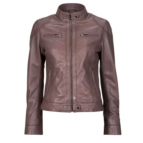 Giacca in pelle Donna Oakwood LINA Marrone, elegante e versatile, realizzata in morbida pelle di alta qualità, ideale per ogni occasione. Perfetta per completare un look stylish, offre comfort e durata nel tempo. Acquista ora per un tocco di classe al tuo guardaroba!