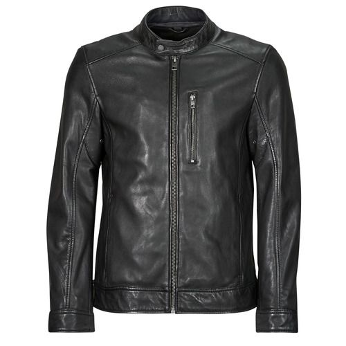 Giacca in pelle uomo Oakwood DUKE nera, un capo elegante e resistente, perfetto per ogni occasione. Realizzata in pelle di alta qualità, offre comfort e stile. Scegli la giacca Oakwood DUKE per un look sofisticato e alla moda. Ideale per i veri amanti della moda maschile.