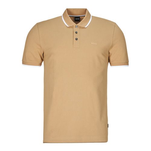 Polo Uomo BOSS Parlay 190 Beige, elegante e raffinata, realizzata in cotone di alta qualità. Perfetta per le occasioni casual, questa polo offre comfort e stile. Disponibile in diverse taglie, è un must-have per ogni guardaroba maschile. Acquista ora la tua Polo BOSS e aggiungi un tocco di classe al tuo outfit!