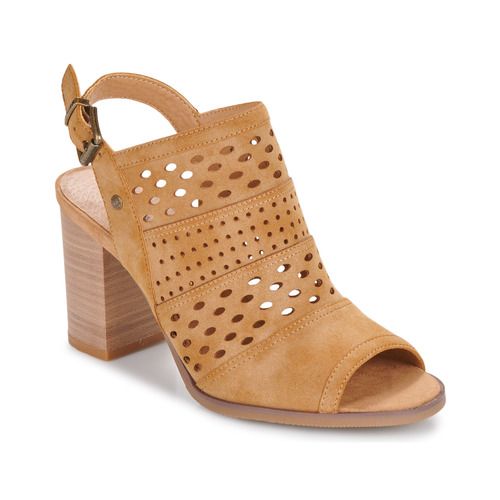 Sandali Mustang 1492802 marroni da donna, eleganti e comodi, perfetti per l'estate. Design alla moda con dettagli unici, ideali per ogni occasione. Acquista ora per completare il tuo look estivo con stile!