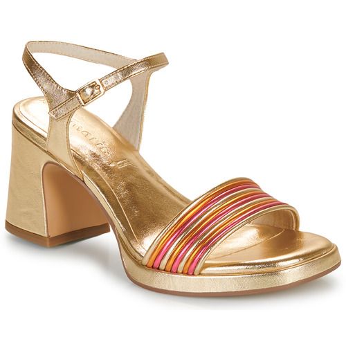 Sandali Donna Tamaris 28368-990 Oro, eleganti sandali oro con tacco, perfetti per ogni occasione estiva. Comfort e stile per un look sofisticato, ideali per un'uscita serale o un evento speciale. Acquista ora i sandali Tamaris per completare il tuo outfit.