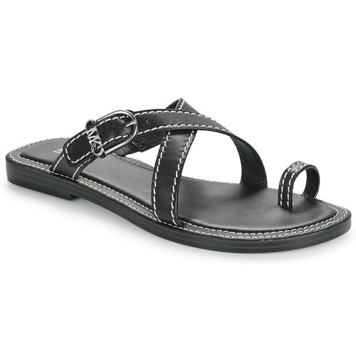 Sandali donna MICHAEL Michael Kors ASHTON FLAT THONG in nero, eleganti e versatili, ideali per l'estate. Realizzati con materiali di alta qualità, questi sandali flat offrono comfort e stile, perfetti per ogni occasione. Scopri il tuo look estivo con i sandali ASHTON, l'accessorio imprescindibile per ogni guardaroba.